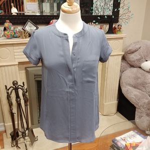 simply Vera Wang half placket blouse